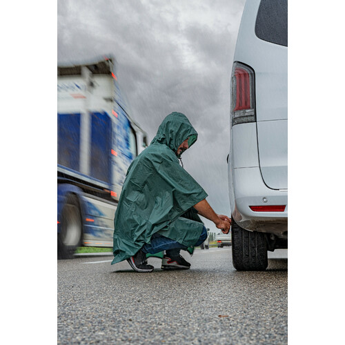Adventure, poncho antipioggia multifunzione - Verde - immagine 4
