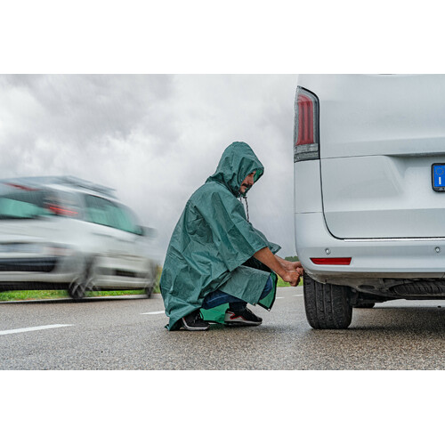 Adventure, poncho antipioggia multifunzione - Verde - immagine 5