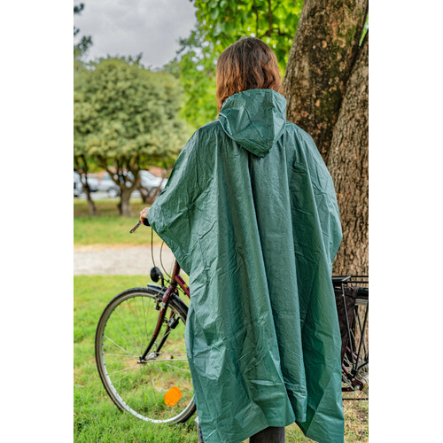 Adventure, poncho antipioggia multifunzione - Verde - immagine 8