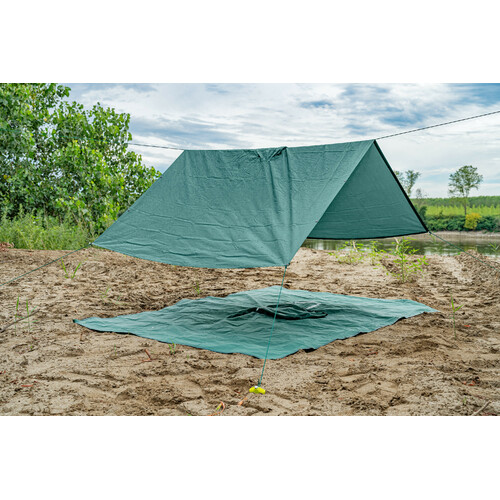 Adventure, poncho antipioggia multifunzione - Verde - immagine 14