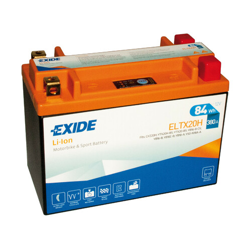 Batteria 12V – Exide Bike Li-Ion LiFePo4 – 84 Wh – 380 A