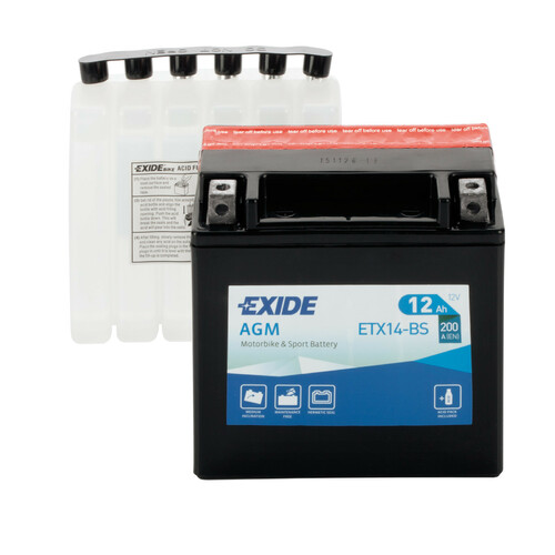 Batteria 12V - Exide Bike AGM - 12 Ah - 200 A - immagine 3