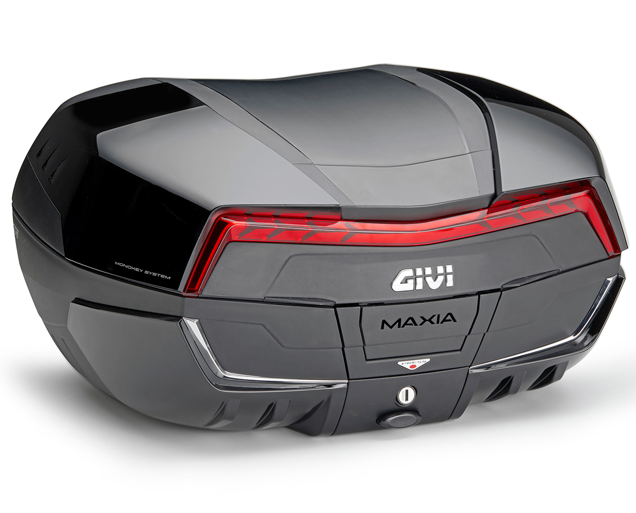 VALIGIA GIVI V58NNB2 MAXIA5, NERA CON CATADIOTTRO ROSSO E QUATTRO COVER VERNICIABILI