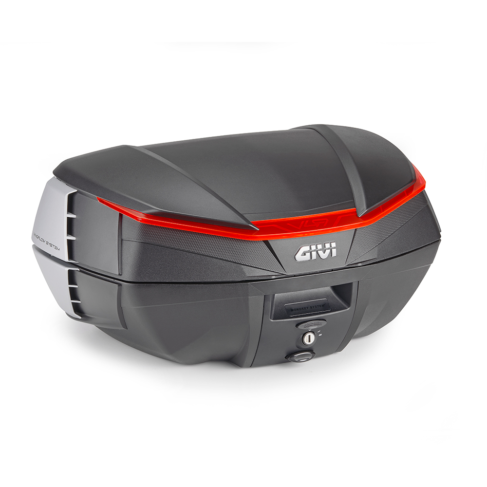 VALIGIA GIVI V49N AIR NERA CON CATADIOTTRO ROSSO