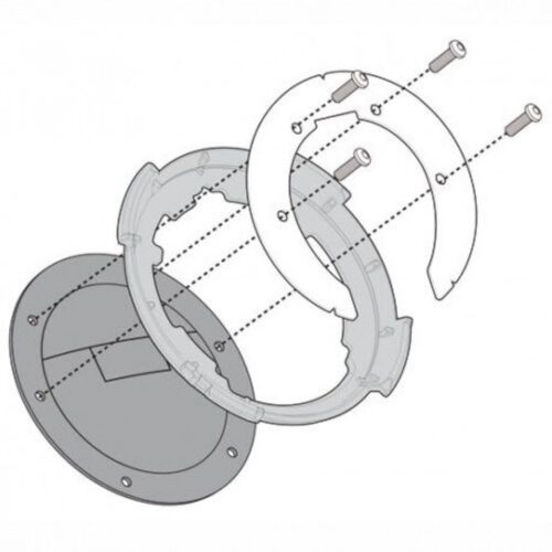 GIVI BF02 Flangia specifica per l’utilizzo di borse da serbatoio TANKLOCK, TanklockED