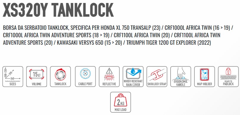 GIVI XS320Y TANKLOCK Borsa TANKLOCK - immagine 7