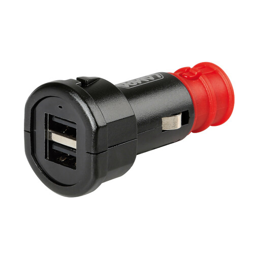 Uni-Tech, caricabatteria universale 2 porte Usb - Fast Charge - 2700 mA - 12/32V - immagine 7