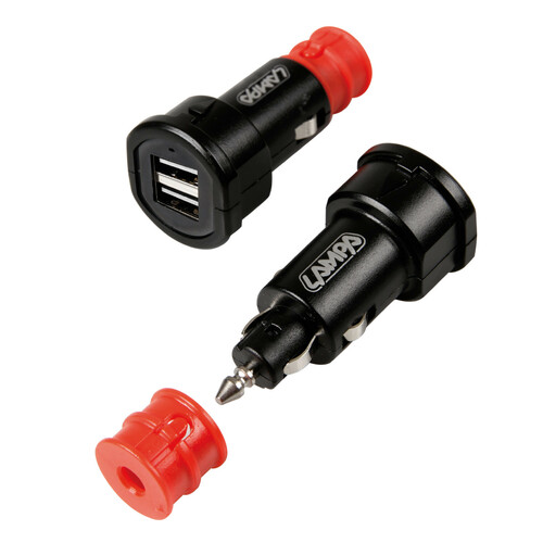 Uni-Tech, caricabatteria universale 2 porte Usb - Fast Charge - 2700 mA - 12/32V - immagine 3