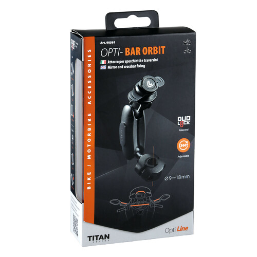 Titan Bar Orbit, supporto a braccio snodato con attacco per specchietti e traversini - immagine 13