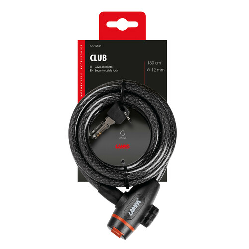 Club, cavo antifurto in acciaio Ø 12 mm - 180 cm - immagine 5