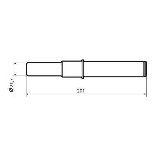 Pin per cavalletti monobraccio - Ø 21,8 - 25,9 mm - immagine 2