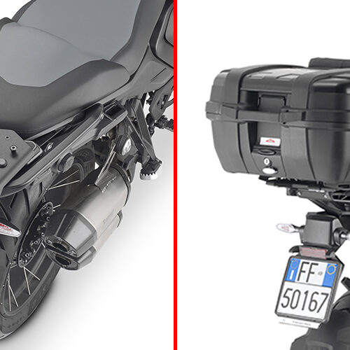 GIVI SRA5143 – ATTACCO POSTERIORE IN ALLUMINIO ANODIZZATO SPECIFICO PER BAULETTO MONOKEY