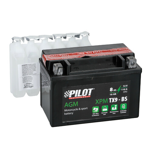 Batteria 12V – Pilot AGM – 8 Ah – 110 A