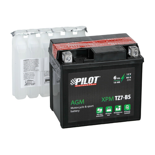 Batteria 12V – Pilot AGM – 6 Ah – 80 A