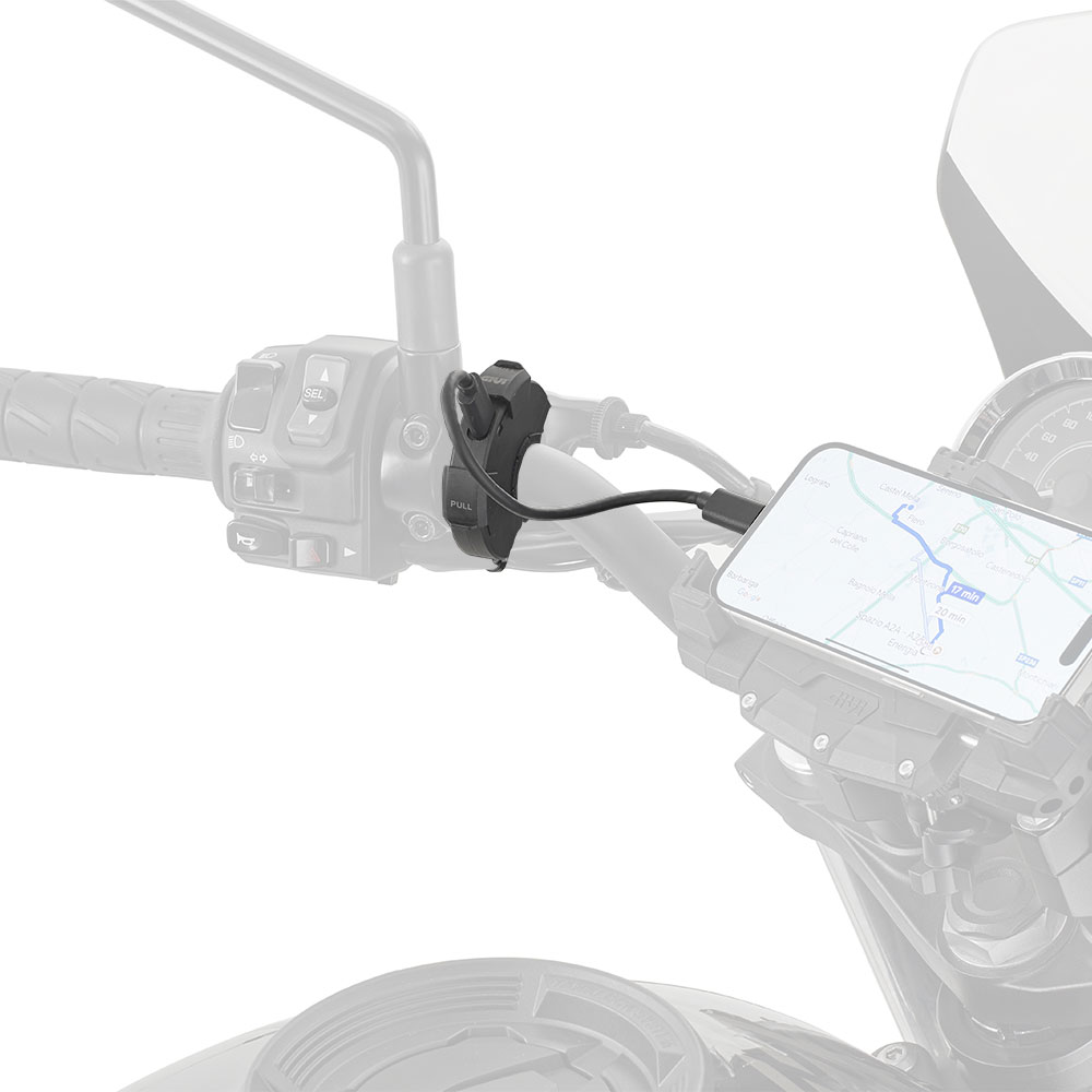 GIVI S120 Presa elettrica USB e USB-C da manubrio