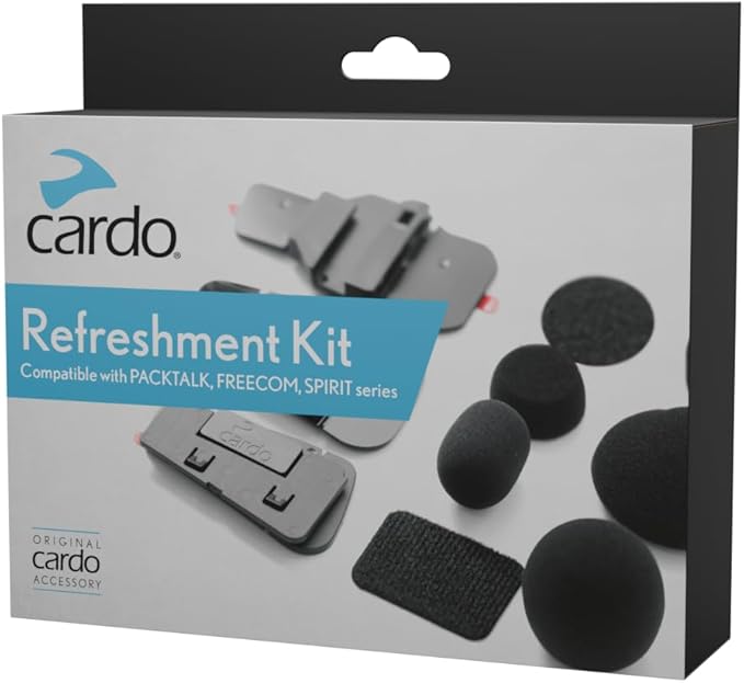 Cardo Kit Packtalk Freecom 4X Spirit HD Intercom Support Headphones Microphone Kit One Size
