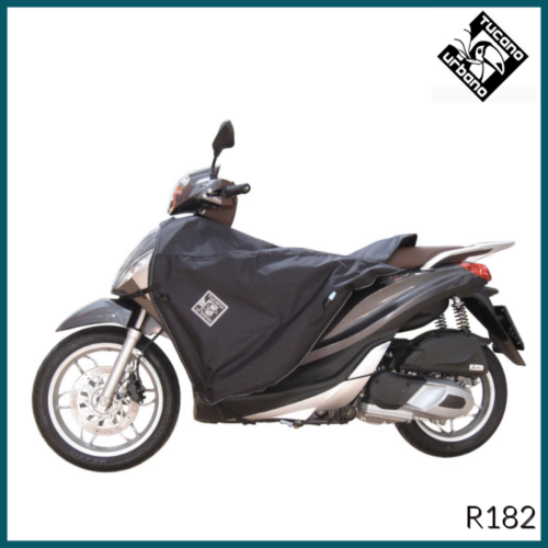 TUCANO URBANO R182X COPRIGAMBE TERMOSCUD PER MOTO SCOOTER IMPERMEABILE NERO