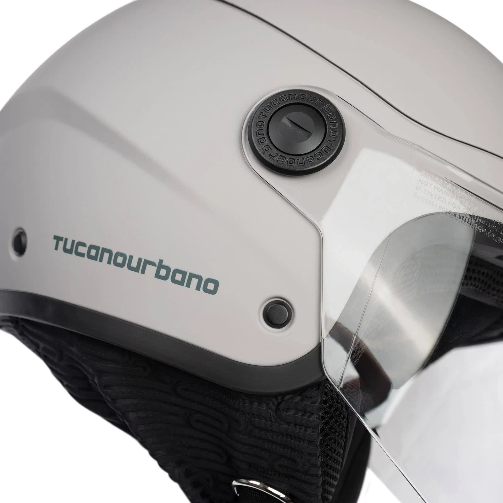 Casco Demi-jet TUCANO URBANO EL'POP Matt Light Grey omologato ECE 22.06 - immagine 2