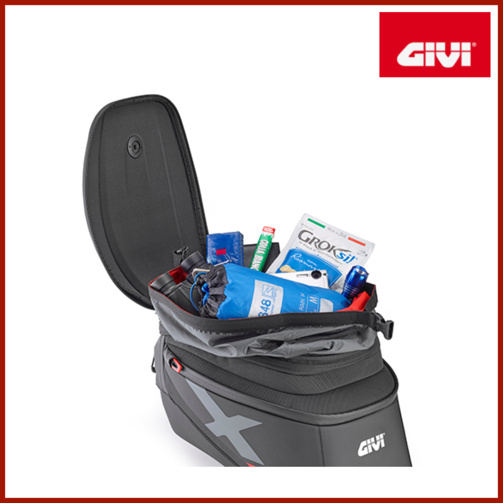 GIVI XL04 BORSA DA SERBATOIO TANKLOCK ESTENSIBILE DA 15 A 20 L NERA - immagine 4