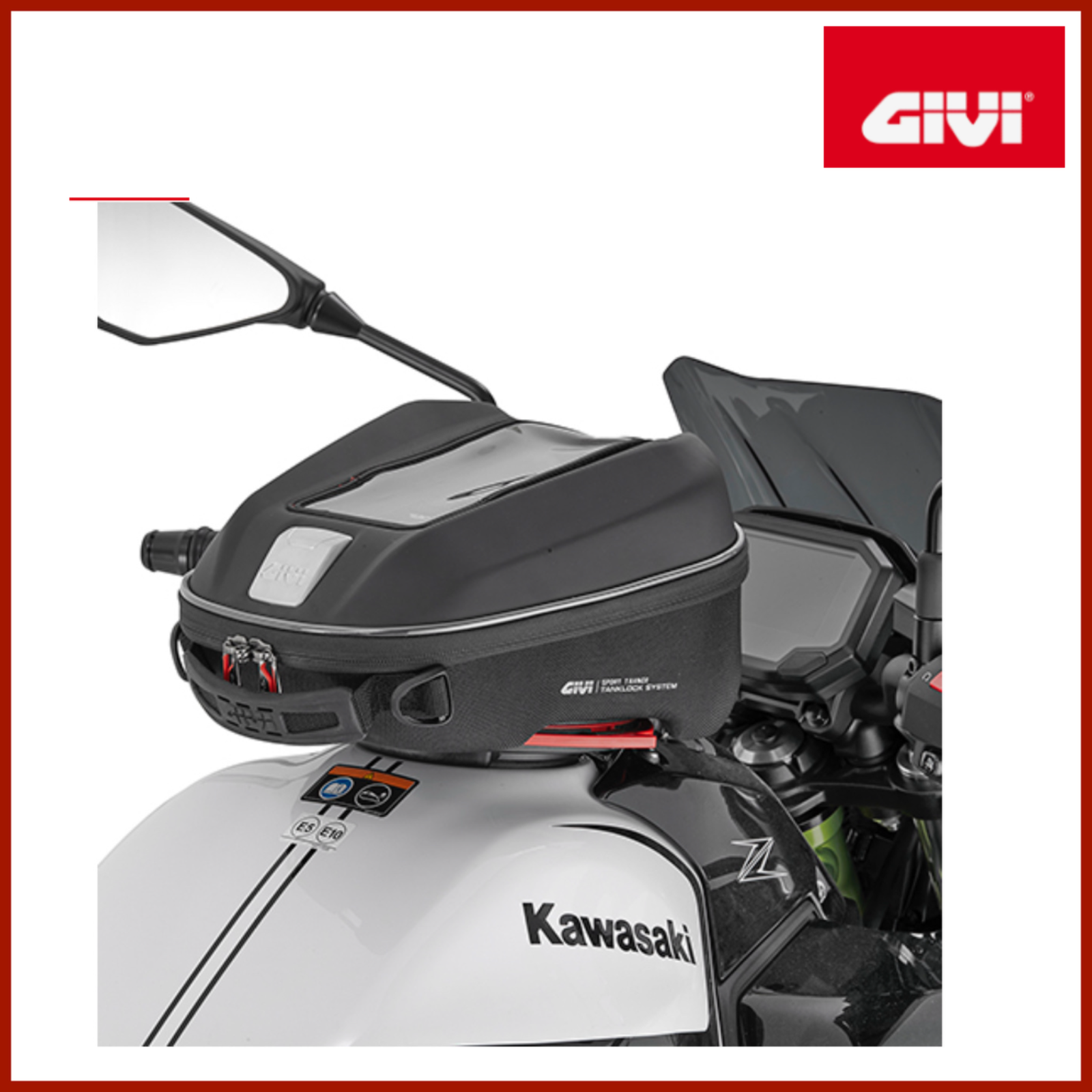 GIVI ST611 BORSA DA SERBATOIO TANKLOCK 6 LT IMPERMEABILE NERA - immagine 2