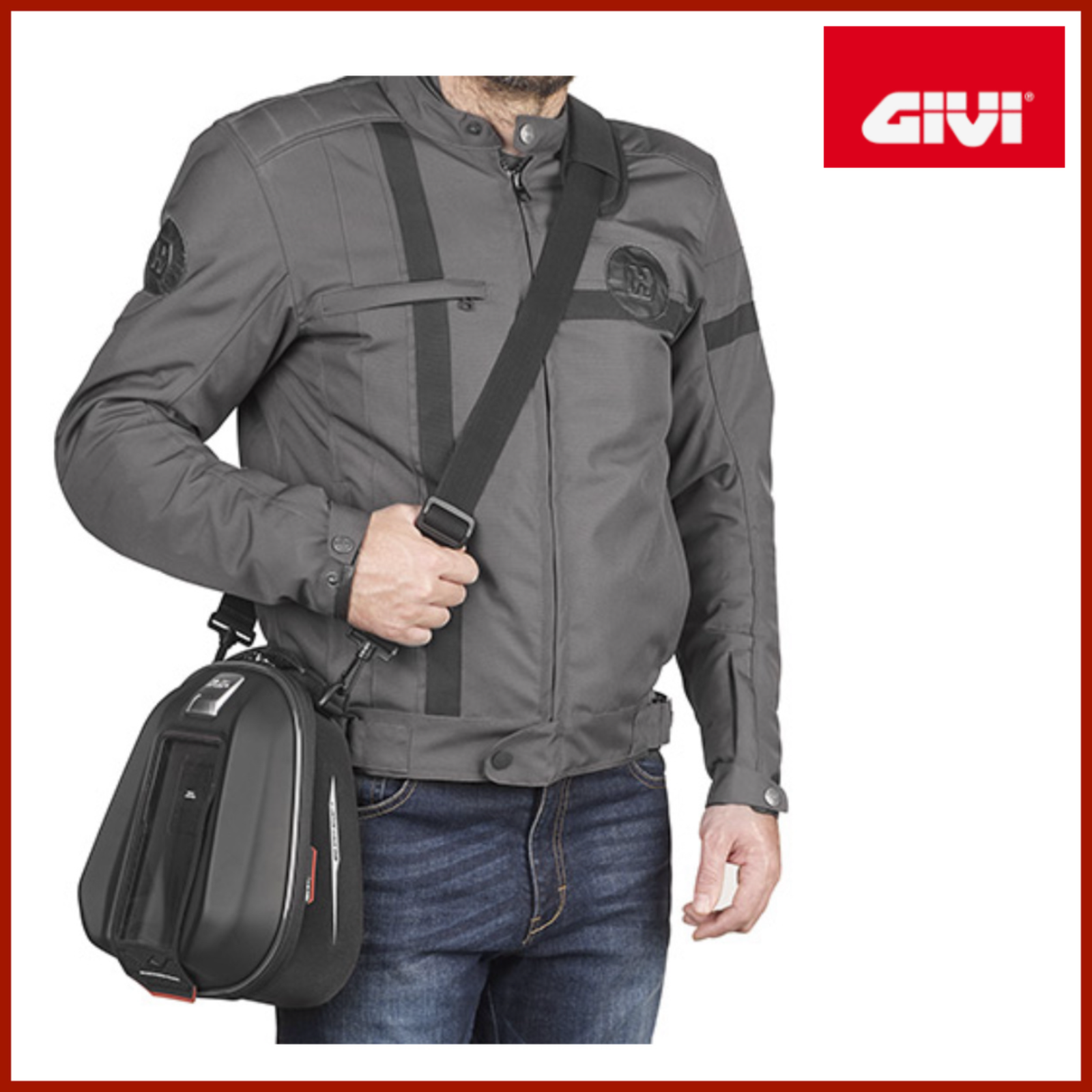 GIVI ST611 BORSA DA SERBATOIO TANKLOCK 6 LT IMPERMEABILE NERA - immagine 3