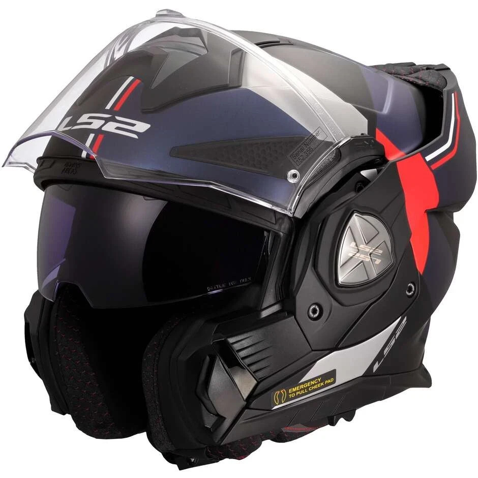 CASCO MODULARE LS2 FF901 ADVANT X ULTRA BLUE RED-06 | LS2 | - immagine 4