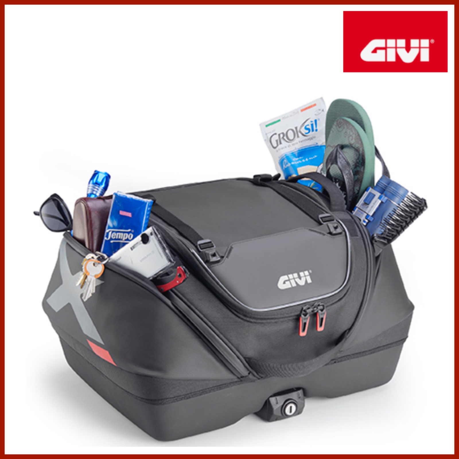 GIVI XL08B BORSA VALIGIA MONOKEY 40 LT E SACCA INTERNA REMOVIBILE IMPERMEABILE - immagine 4