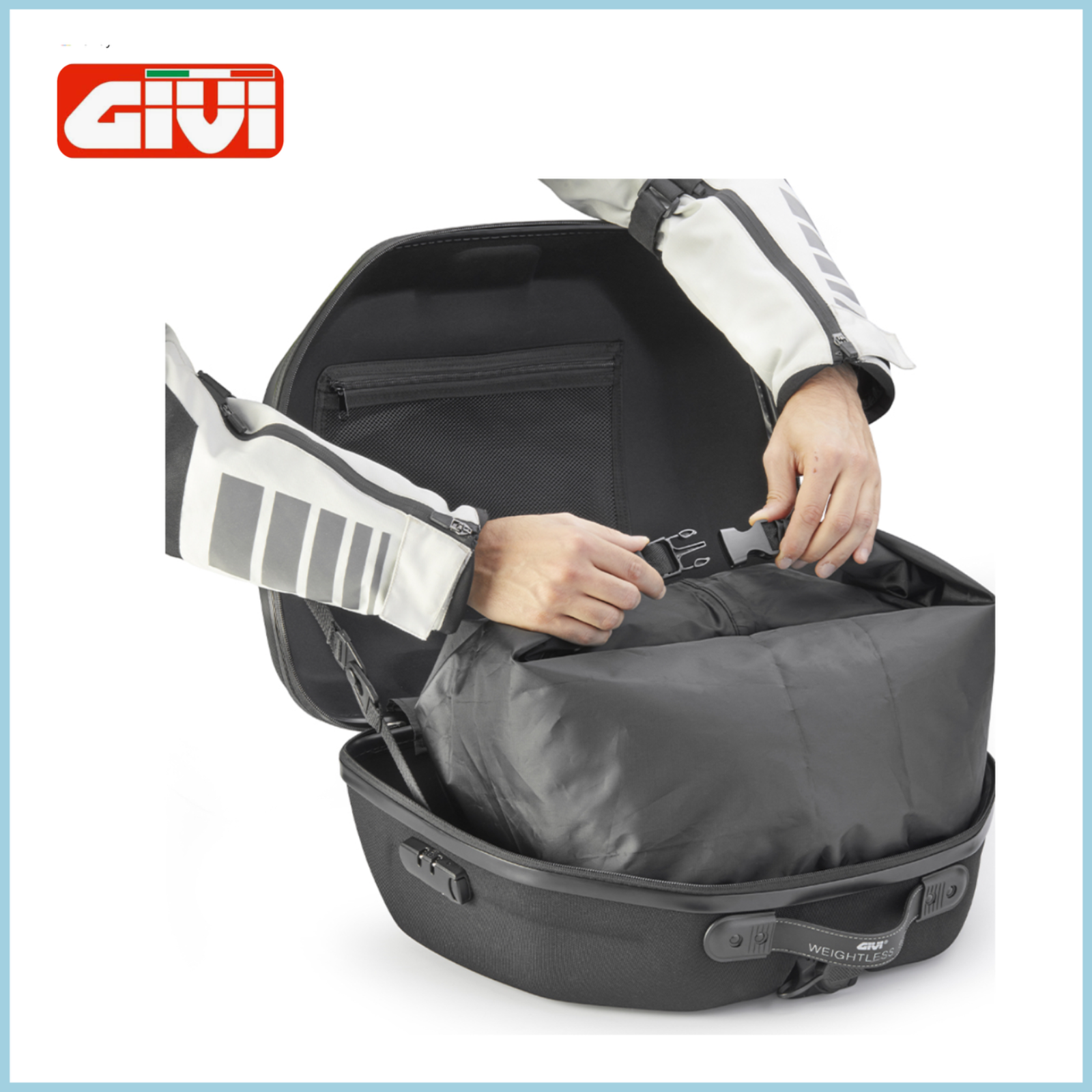 GIVI WL901B BORSA POSTERIORE SEMIRIGIDA CON SISTEMA DI ATTACCO MONOKEY, 34 LT - immagine 4