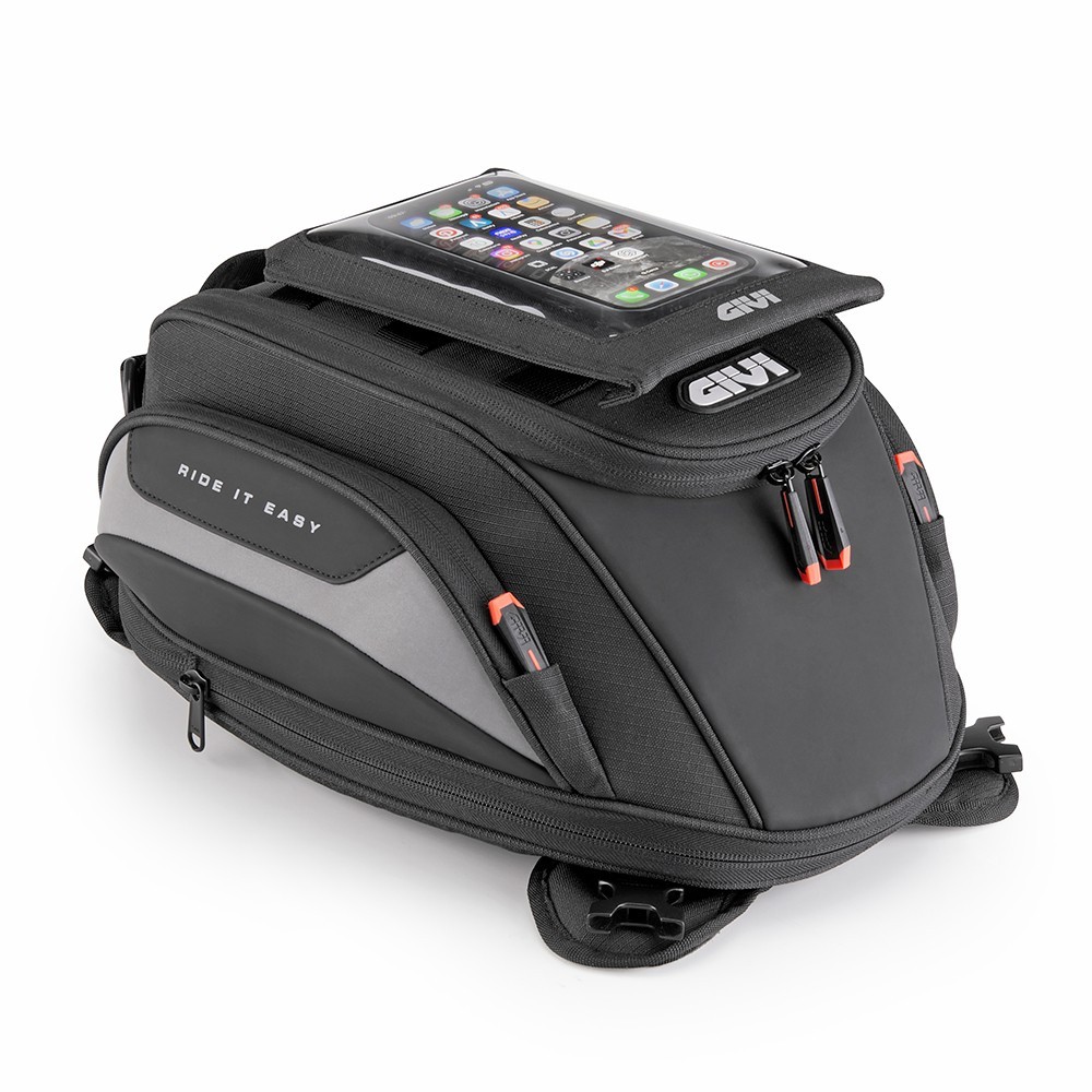 GIVI EASY04 BORSA SERBATOIO MOTO MAGNETICA ESPANDIBILE 12-16L ANTIPIOGGIA NERA - immagine 5