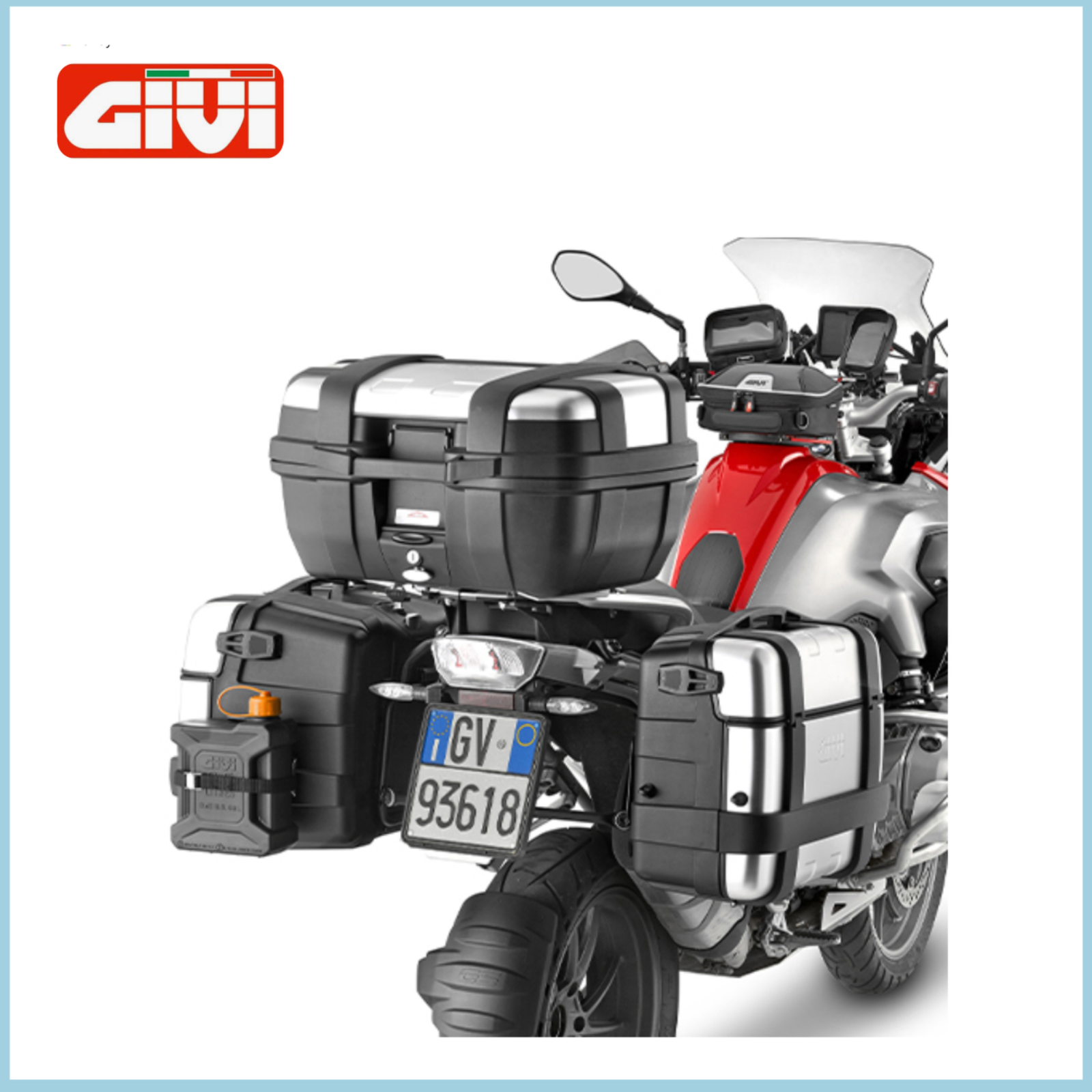 GIVI TRK33PACK2 SET DUE VALIGIE NERE CON CHIAVE SECURITY LOCK E TERZO CILINDRO - immagine 4