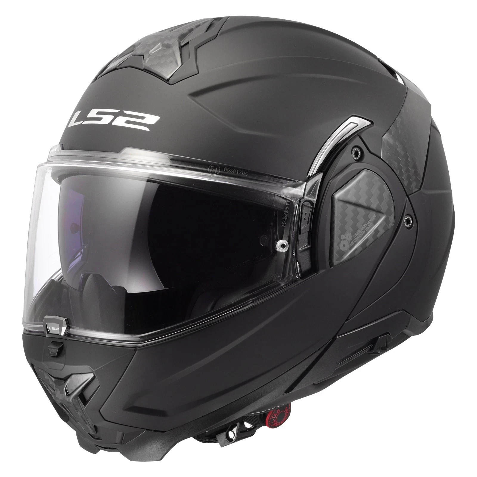 LS2 FF910 Casco Modulare Advant II helmet solid matt black - immagine 3