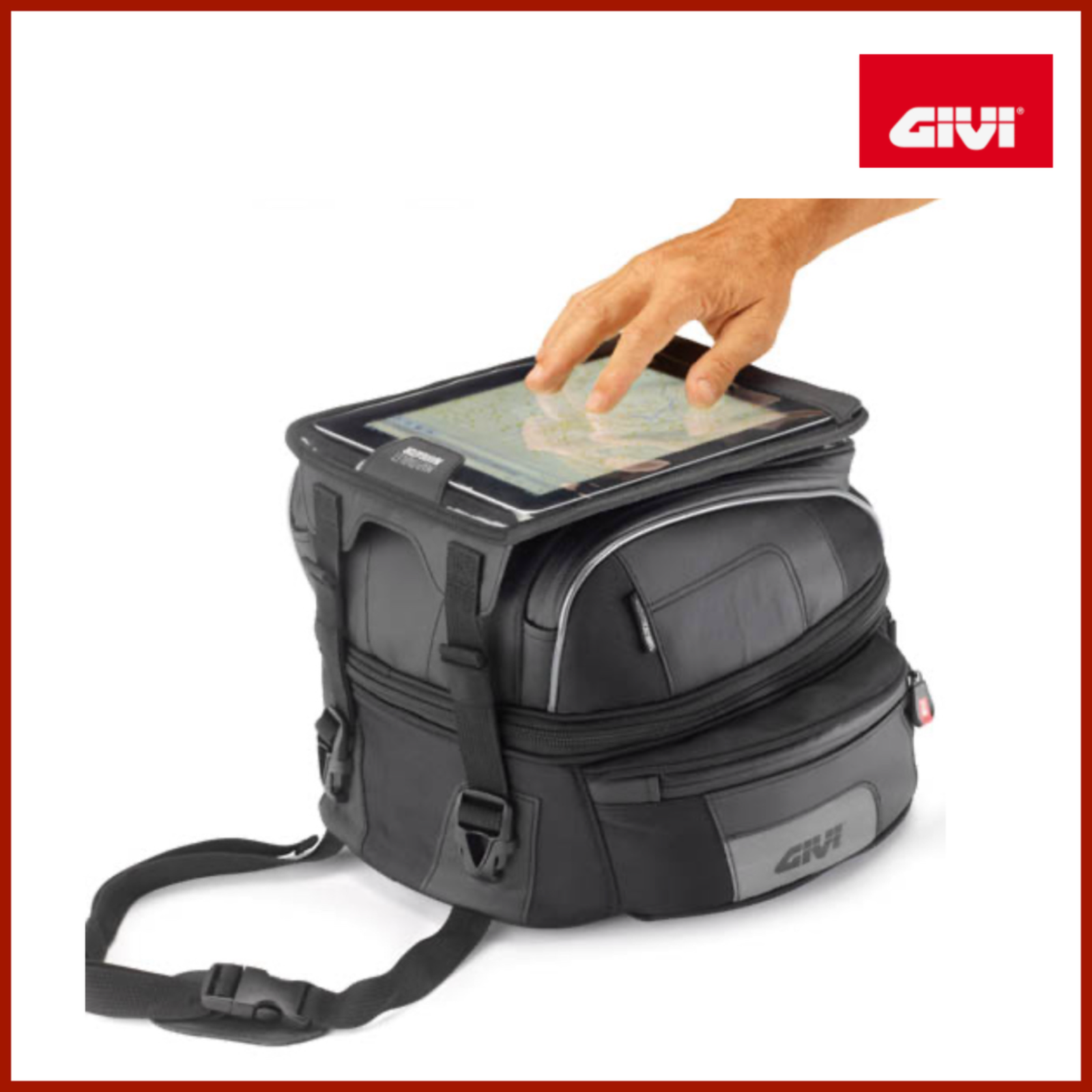 GIVI XS306Y BORSA DA SERBATOIO TANKLOCK ESTENSIBILE 25L NERA - immagine 4