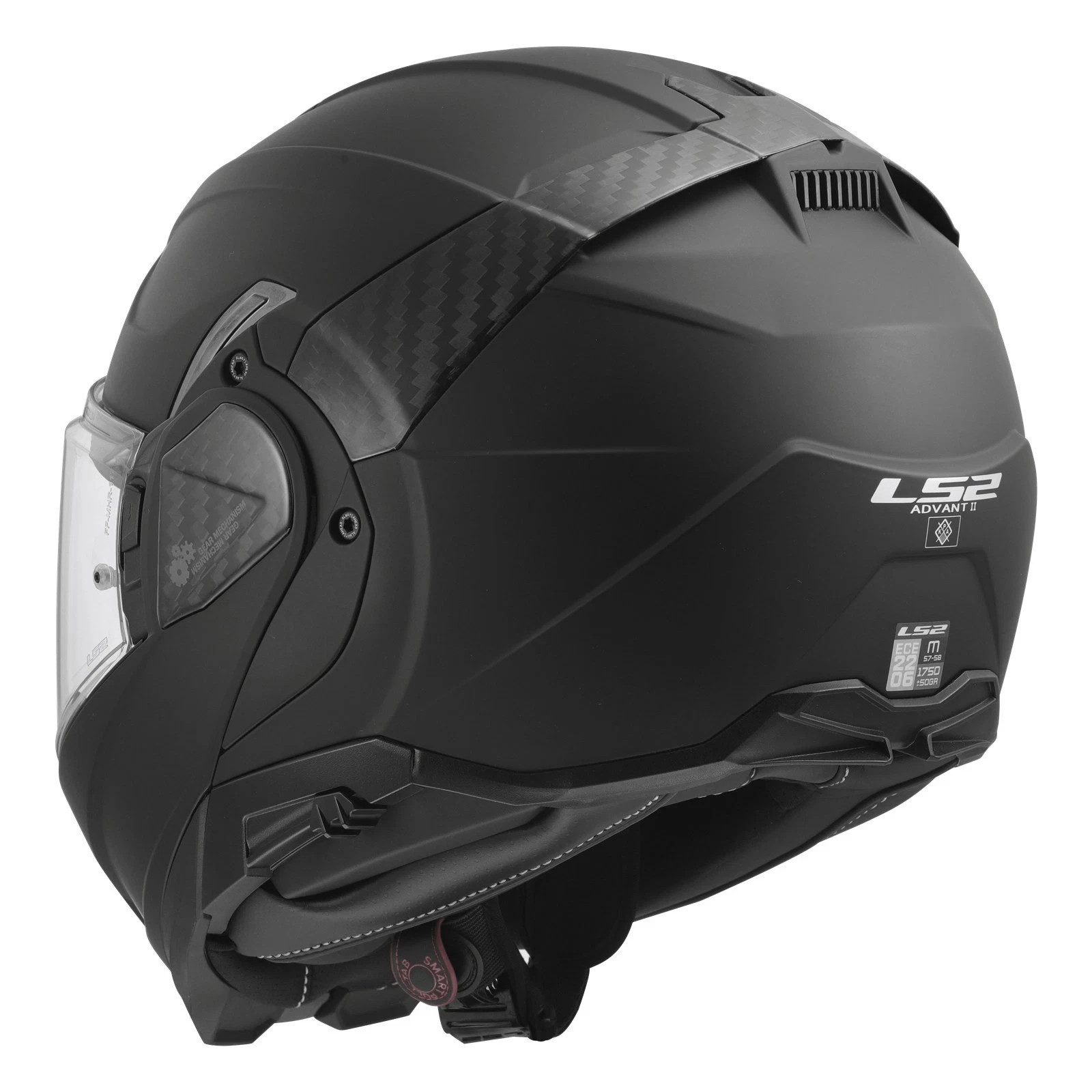 LS2 FF910 Casco Modulare Advant II helmet solid matt black - immagine 4