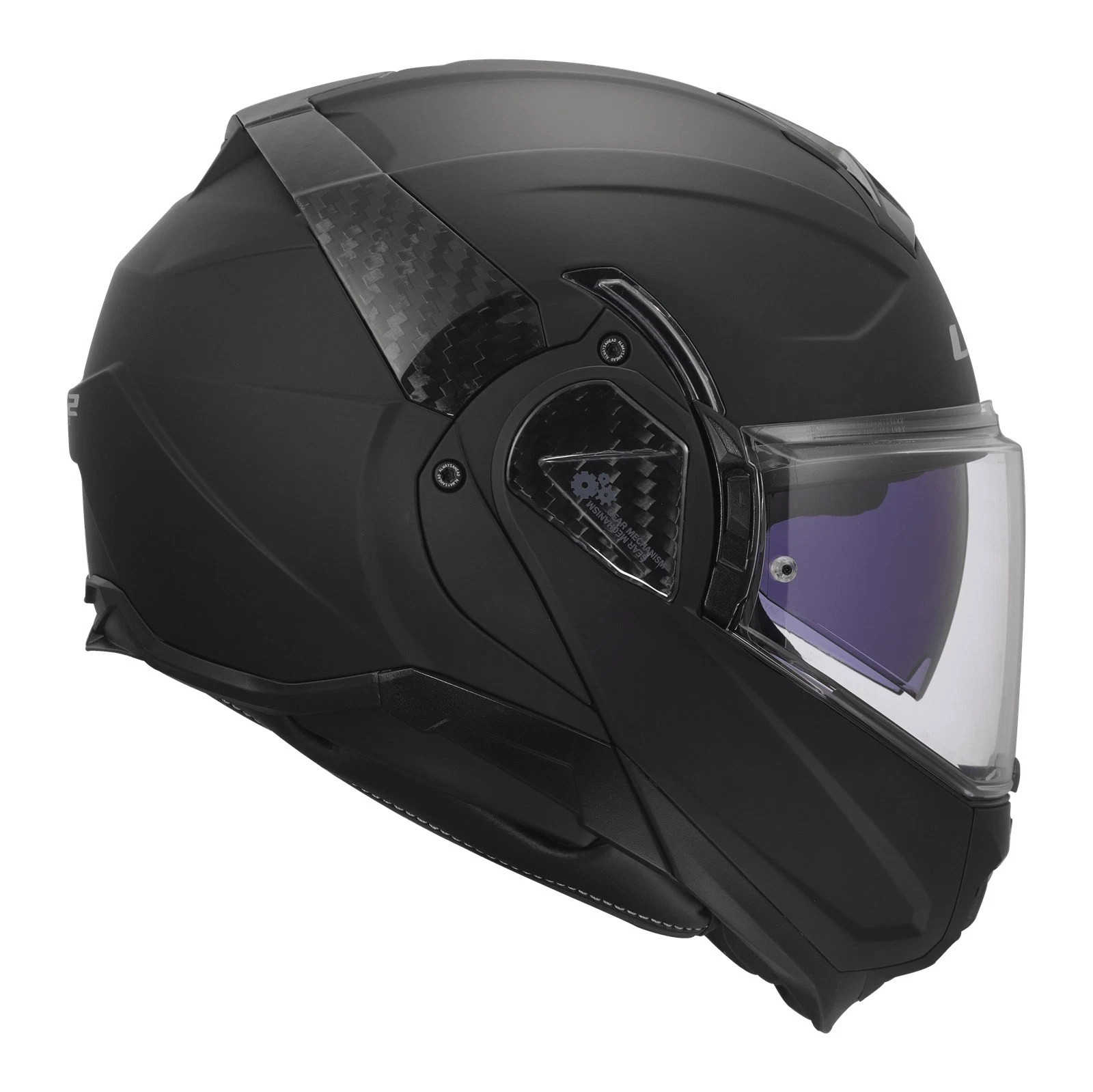 LS2 FF910 Casco Modulare Advant II helmet solid matt black - immagine 6