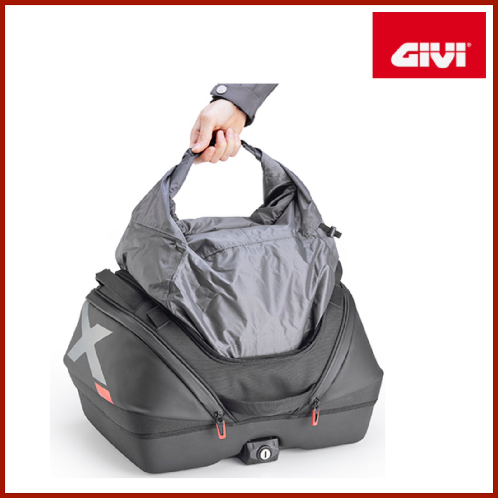 GIVI XL08B BORSA VALIGIA MONOKEY 40 LT E SACCA INTERNA REMOVIBILE IMPERMEABILE - immagine 2