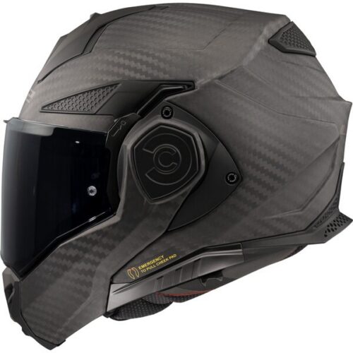 LS2 FF901 Casco Moto Modulare ADVANT X CARBON Solid MATT BLACK