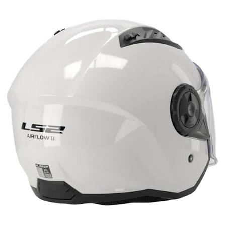 LS2 OF616 Casco Airflow II Solid Gloss White Nuova Omologazione - immagine 3