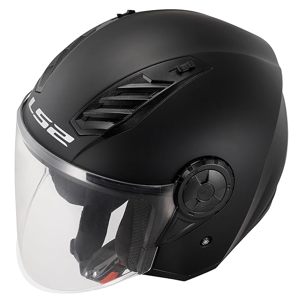 LS2, Casco Moto Jet AIRFLOW II SOLID Matt Black - immagine 5