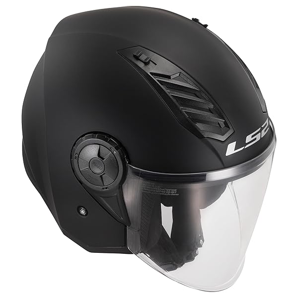 LS2, Casco Moto Jet AIRFLOW II SOLID Matt Black - immagine 6