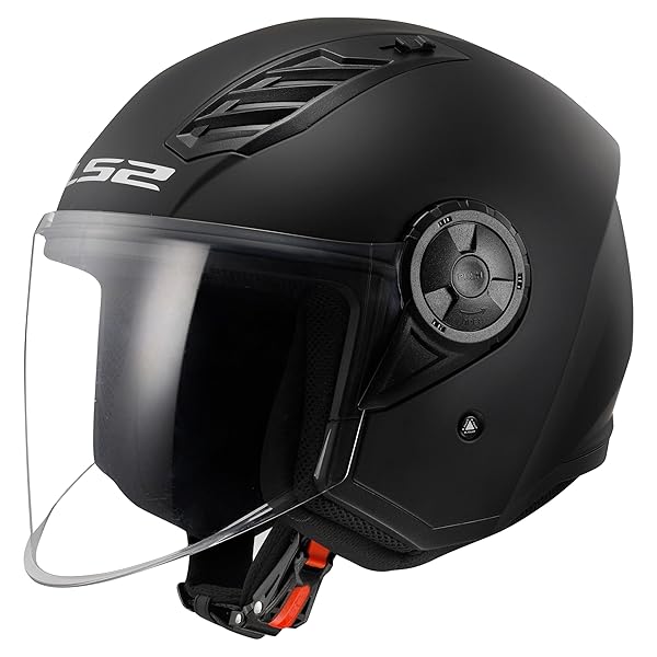 LS2, Casco Moto Jet AIRFLOW II SOLID Matt Black